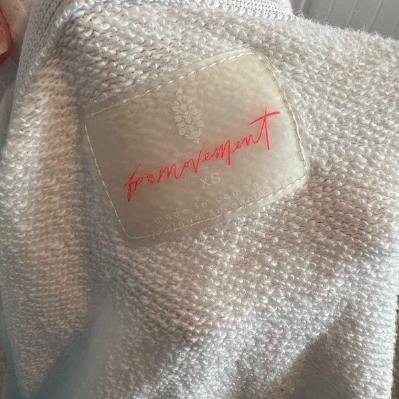 Free People Movement So Cool Sweat Full zip Ruffles sweatshirt Jacket XS - Picture 7 of 7